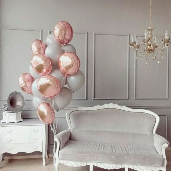 Фонтан шаров "Софт рози" в Северодвинске