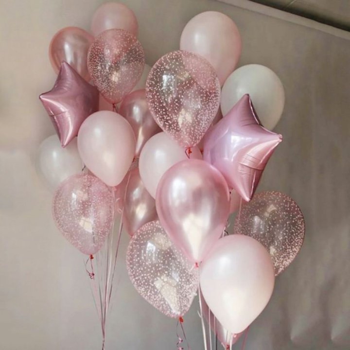 Фонтаны шаров "Розовый" в Северодвинске