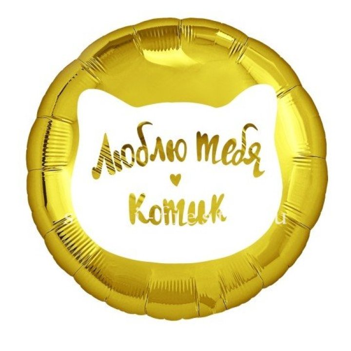 Фольгированный шар "Люблю тебя, Котик" в Северодвинске