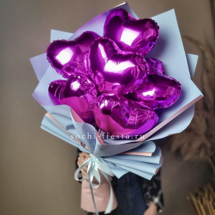Букет из шаров сердец  в Северодвинске