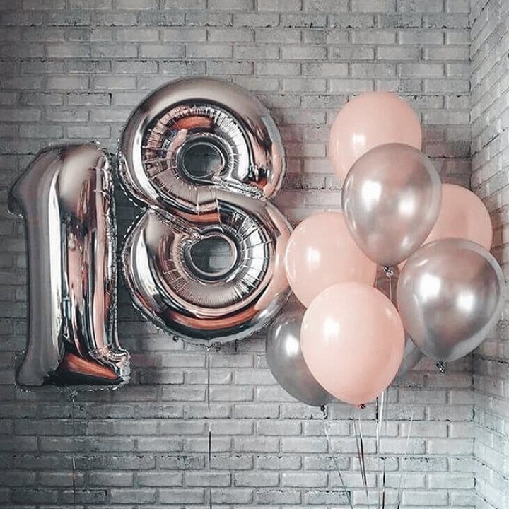 Фольгированный шар Серебряная Цифра в Северодвинске