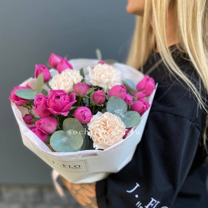 Букет с мисти бабблс №2 в Северодвинске