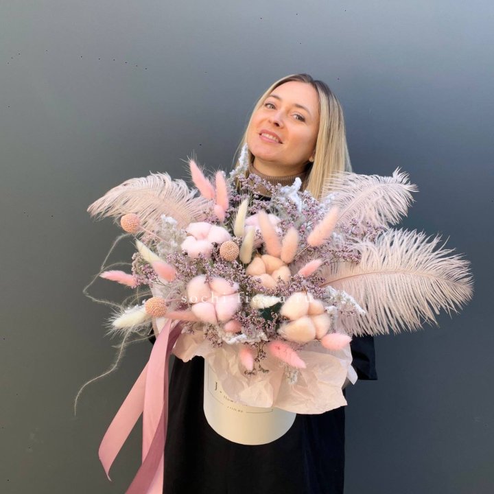 Авторский бокс с сухоцветами в Северодвинске