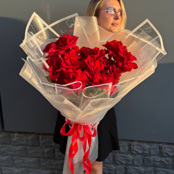  Букет  высоких роз 15 шт в Северодвинске