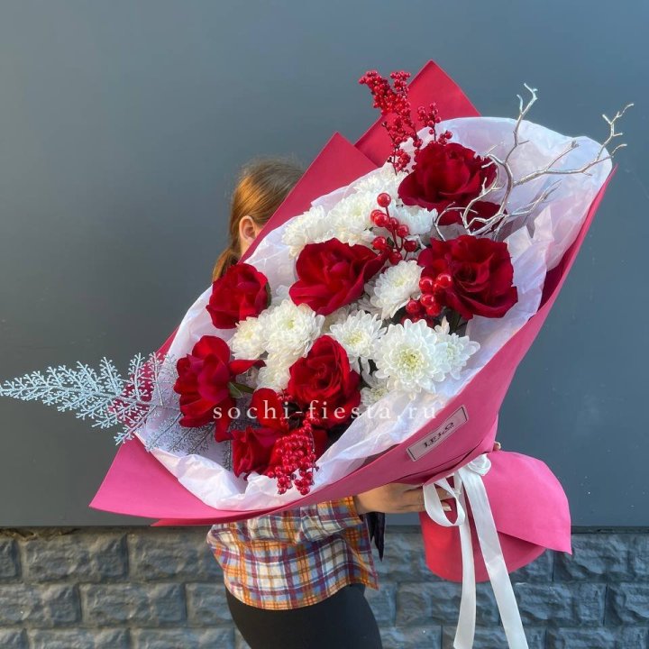 Букет "Яркая зима" в Северодвинске