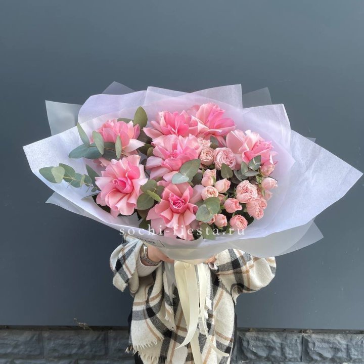 Букет французских и пионовидных роз  в Северодвинске