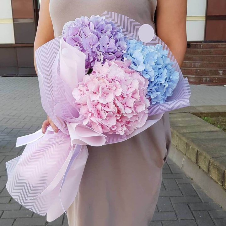 Букет гортензий "Пуф" в Северодвинске