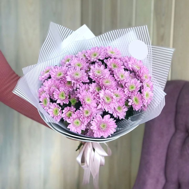 Букет розовых хризантем в Северодвинске