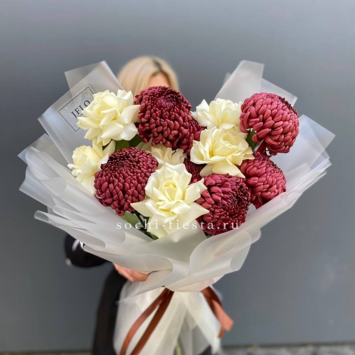 Дуо бигуди и розы в Северодвинске