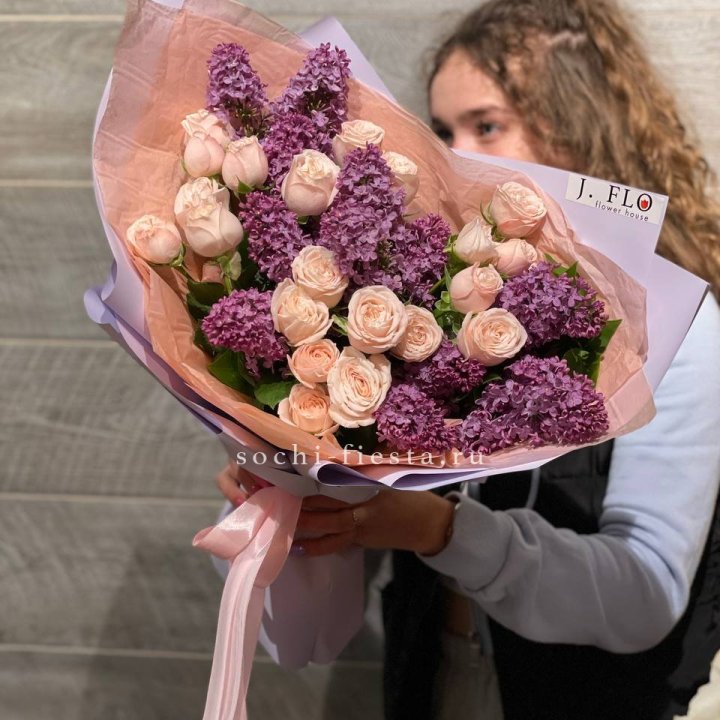 Букет "Лиловая весна" в Северодвинске