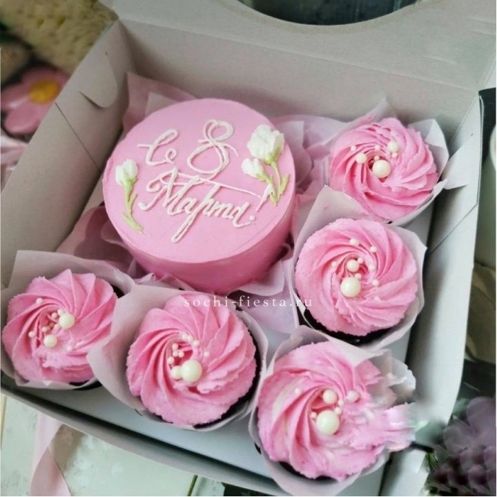 Капкейки и бенто-торт "8 марта!" в Северодвинске