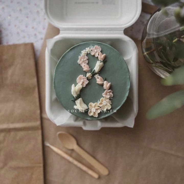 Бенто-торт "8 марта" green  в Северодвинске