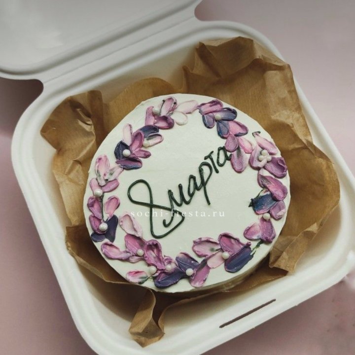 Бенто-торт "8 марта цветы"  в Северодвинске