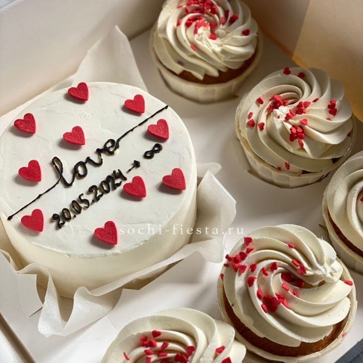 Капкейки и бенто-торт "Любимые" в Северодвинске