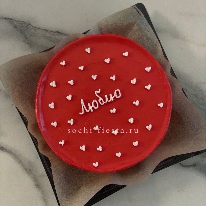 Бенто-торт "Люблю" в Северодвинске