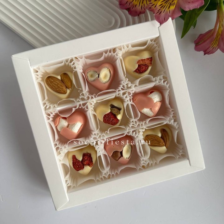 Набор конфет из бельгийского шоколада Сердца в Северодвинске