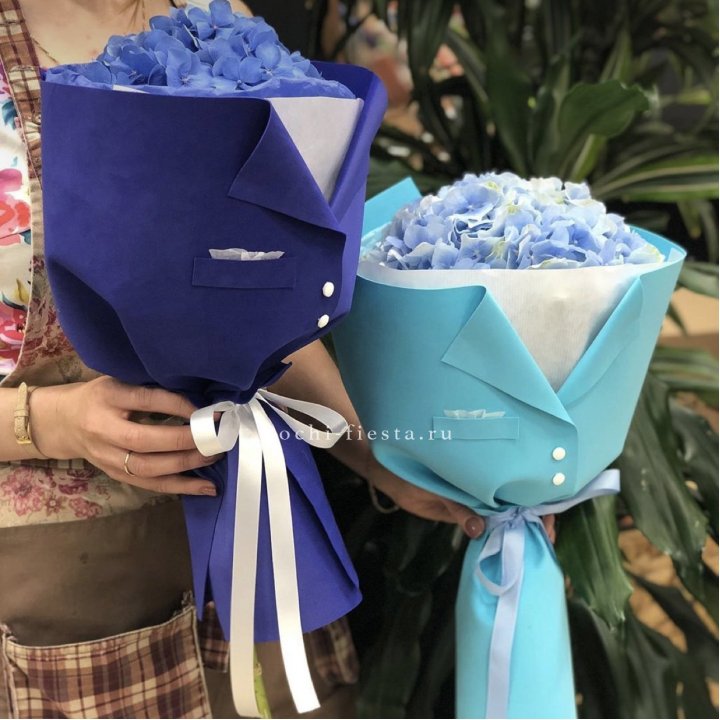 Букет с гортензией с пиджаком в Северодвинске