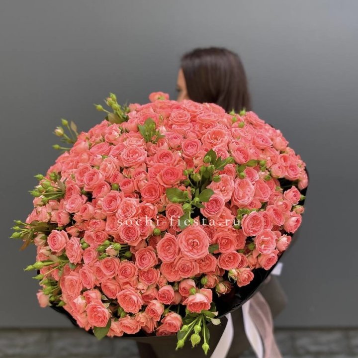 101 кустовая роза Барбадос в Северодвинске