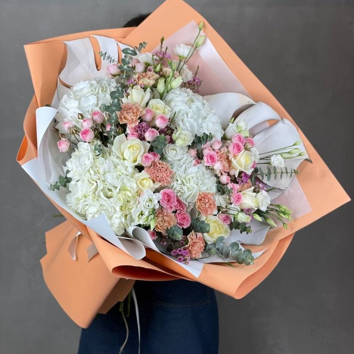 Макси-букет кремовый в Северодвинске