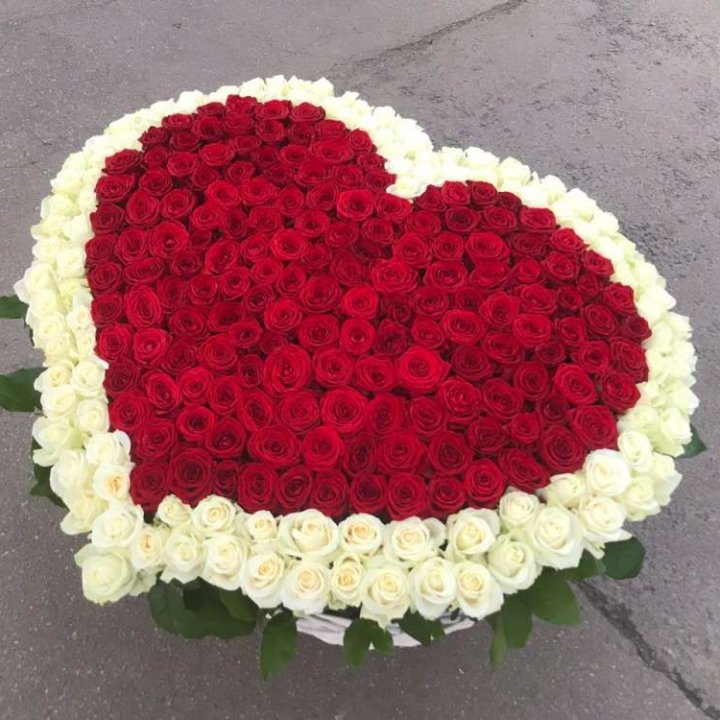 333 розы в корзине в Северодвинске
