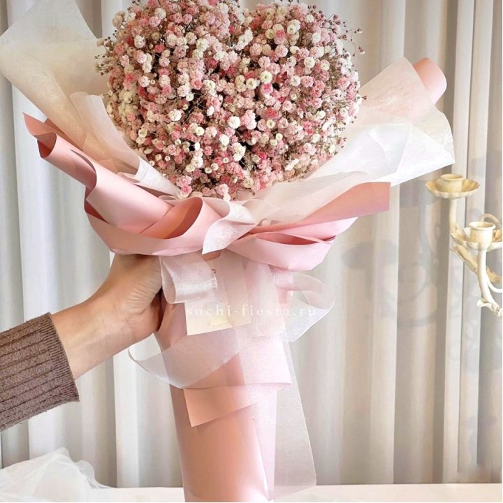 Сердце из гипсофилы  в Северодвинске