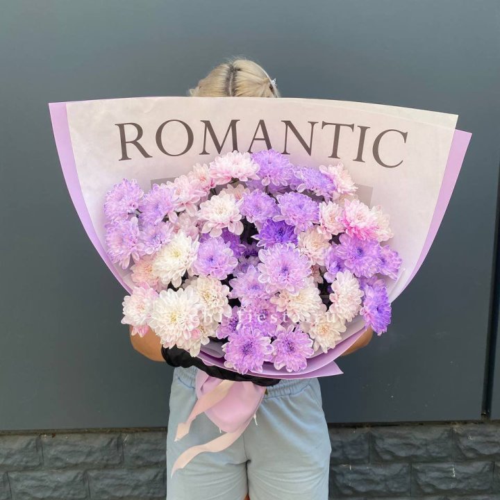 Букет сиреневых хризантем в Северодвинске