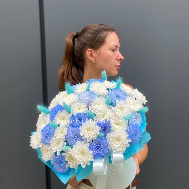  Коробочка  хризантем и лагуруса в Северодвинске