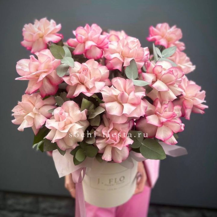 17 Французских  роз Венди в боксе в Северодвинске