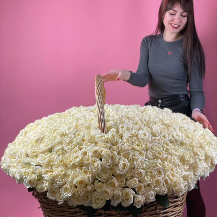 1001 белая роза в Северодвинске