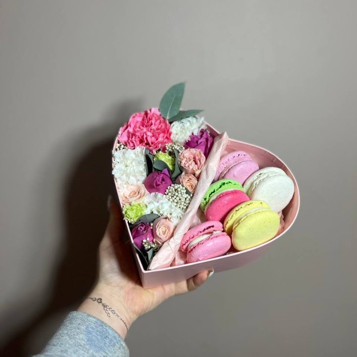 Дуо цветы и макаронсы в Северодвинске