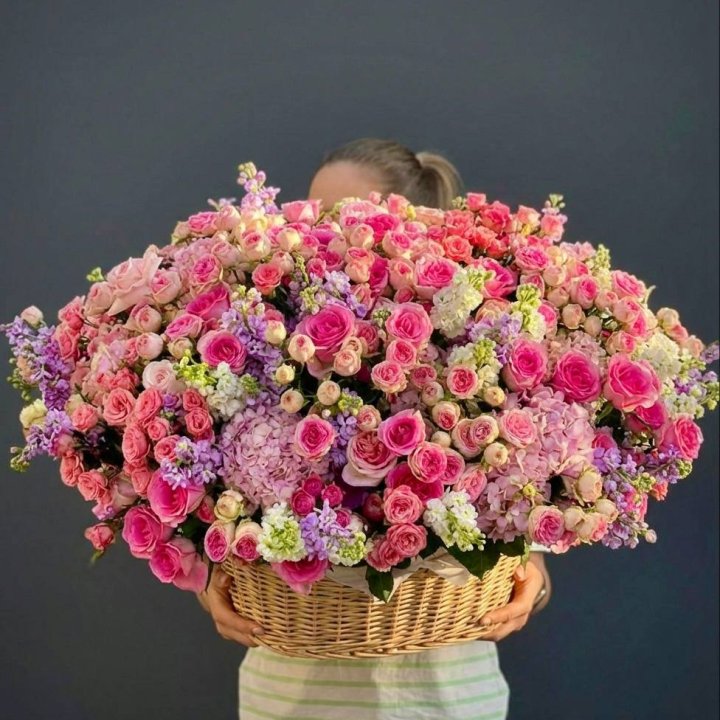 Цветочная корзина гигант №5 в Северодвинске