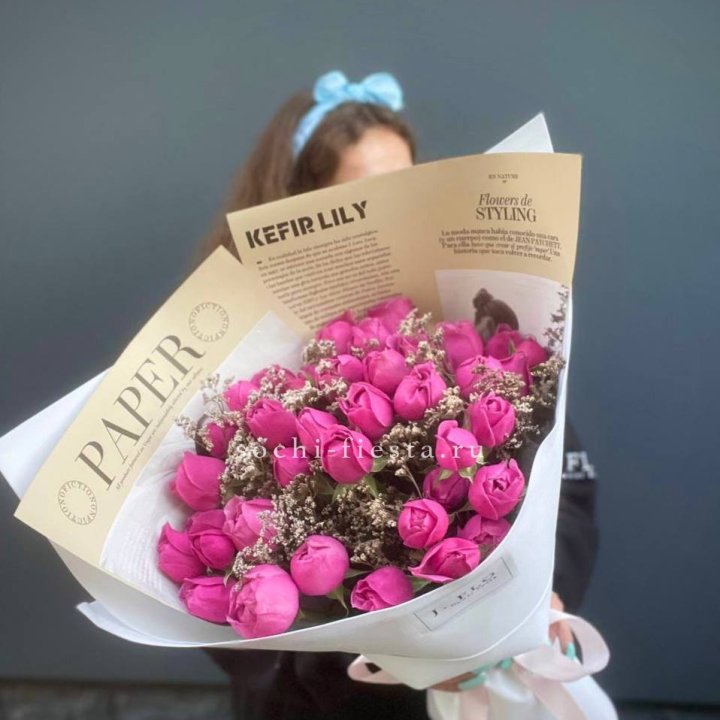 Пионовидные розы баблс №3 в Северодвинске