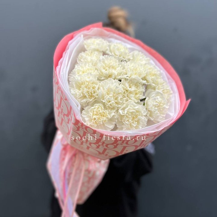 Белые диантусы №2 в Северодвинске