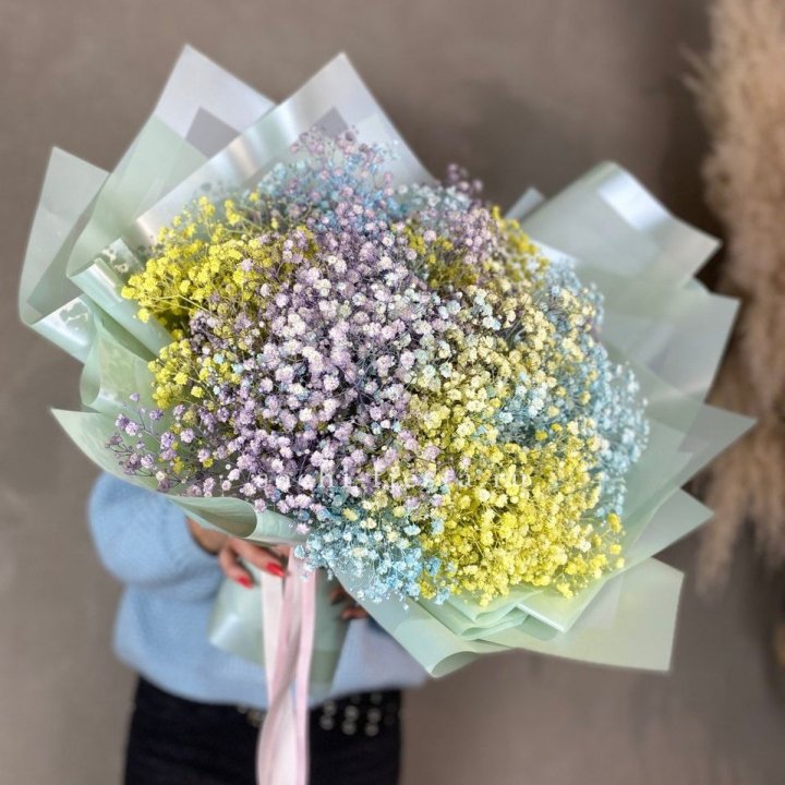 Букет радужных гипсофил в Северодвинске