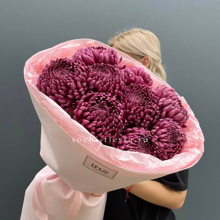 9 хризантем бигуди в Северодвинске