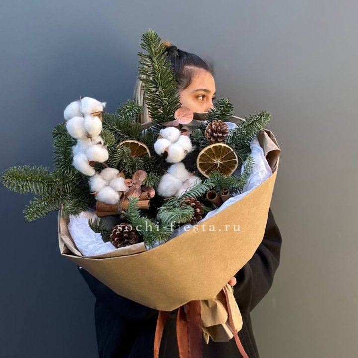 Зимний букет с нобилисом в Северодвинске