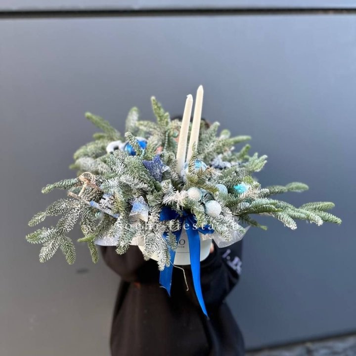 Новогодняя композиция в коробке  в Северодвинске