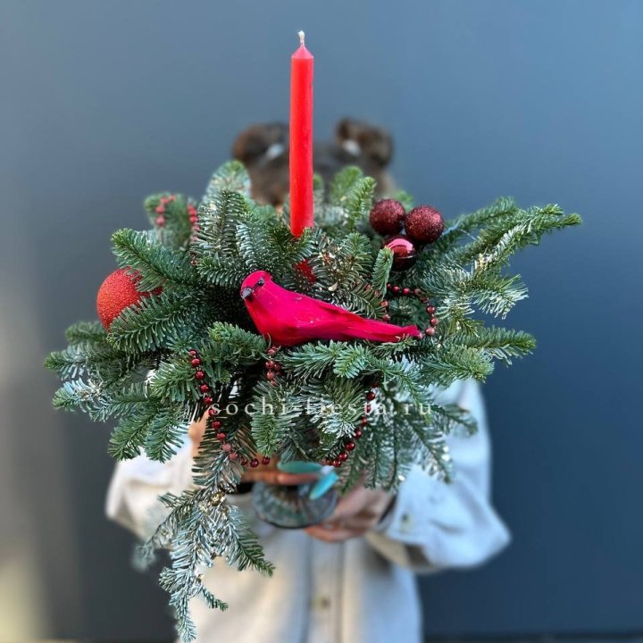 Новогодняя композиция в бокале в Северодвинске