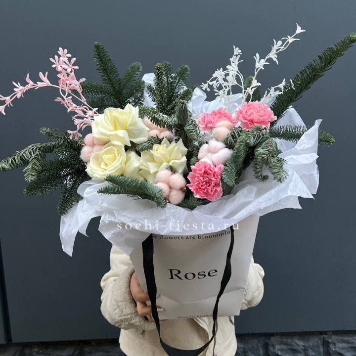 Цветочная сумка с нобилисом в Северодвинске