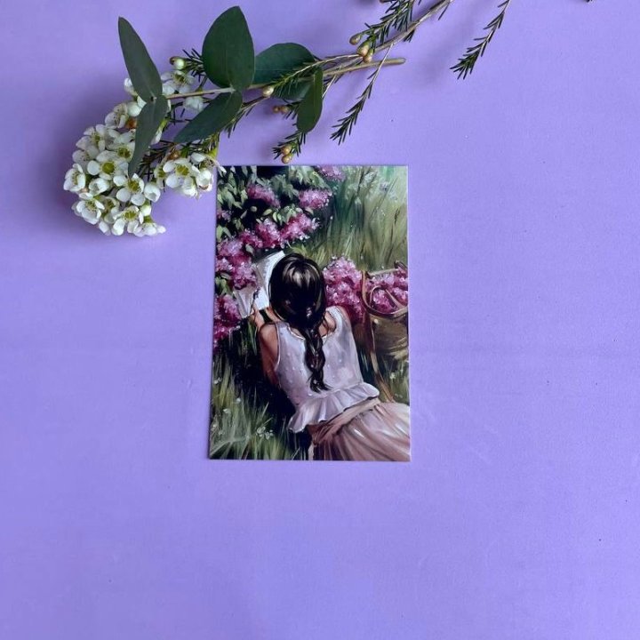 Открытка к букету "Среди пионов" в Северодвинске