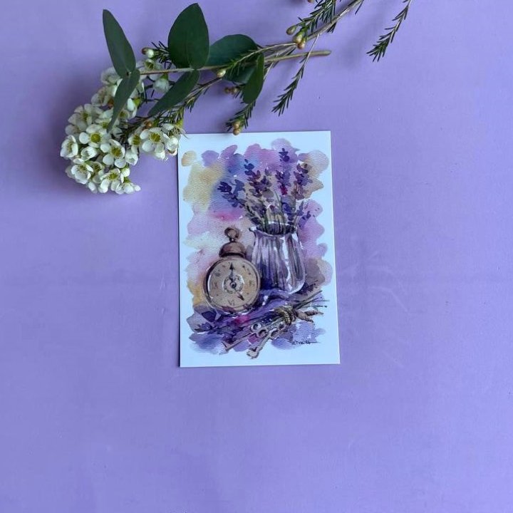 Открытка к букету "Часы" в Северодвинске