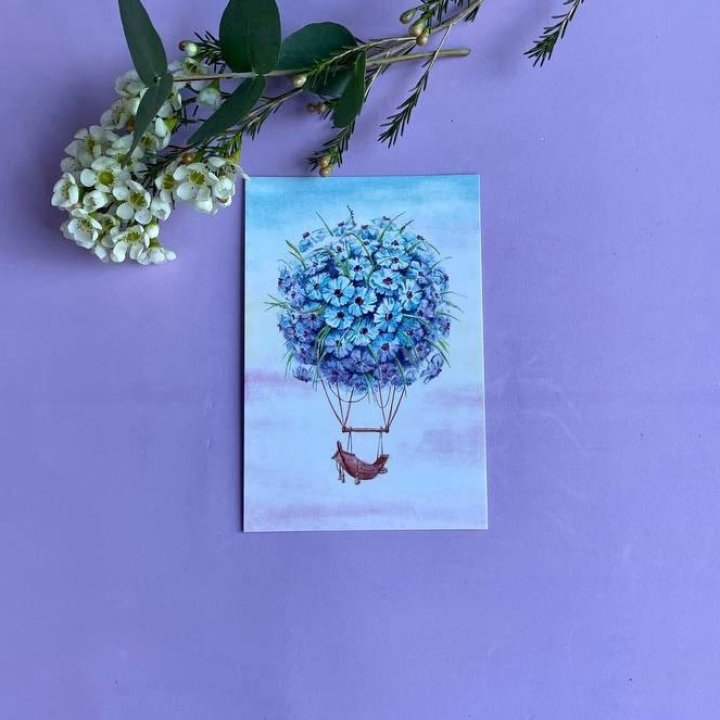 Открытка к букету "Флоростат" в Северодвинске