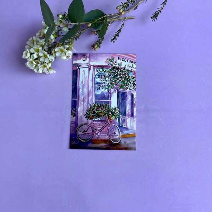 Открытка к букету "Розовый" в Северодвинске