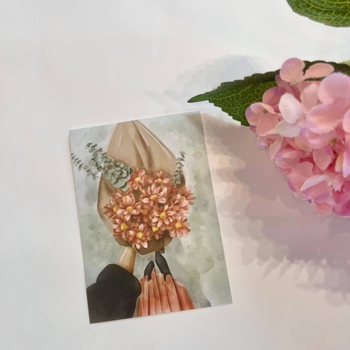 Открытка к букету "Букет" в Северодвинске