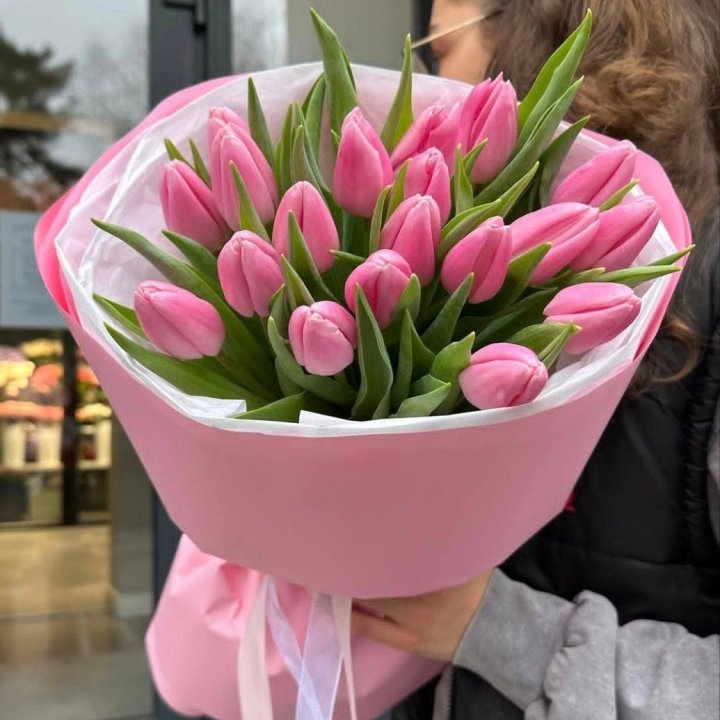  19 розовых тюльпанов в Северодвинске
