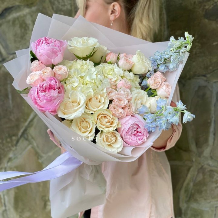 Букет с пионами "Богема" в Северодвинске