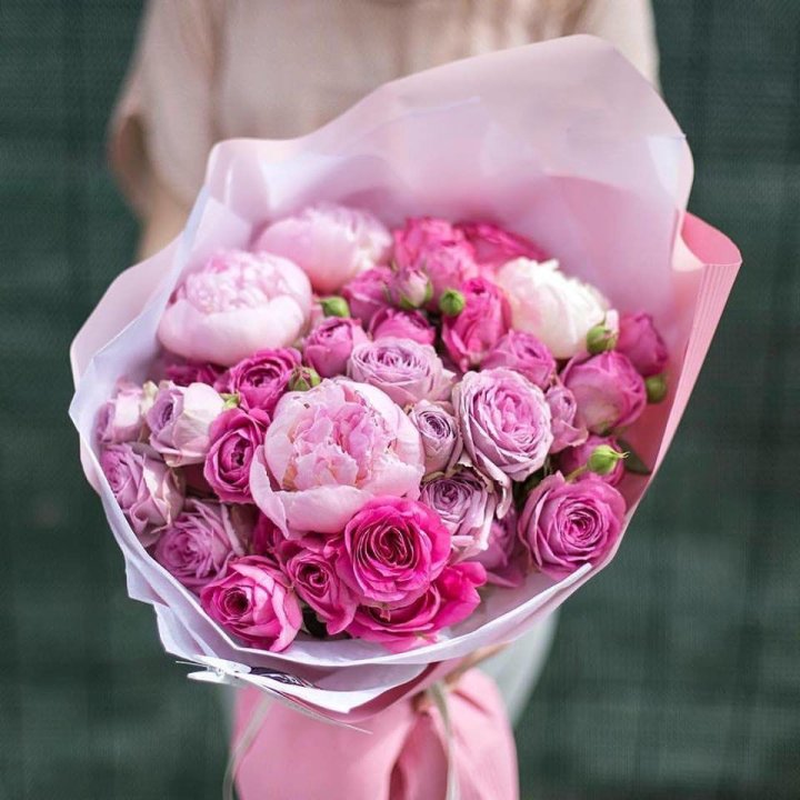 Букет с пионами "Леси" в Северодвинске