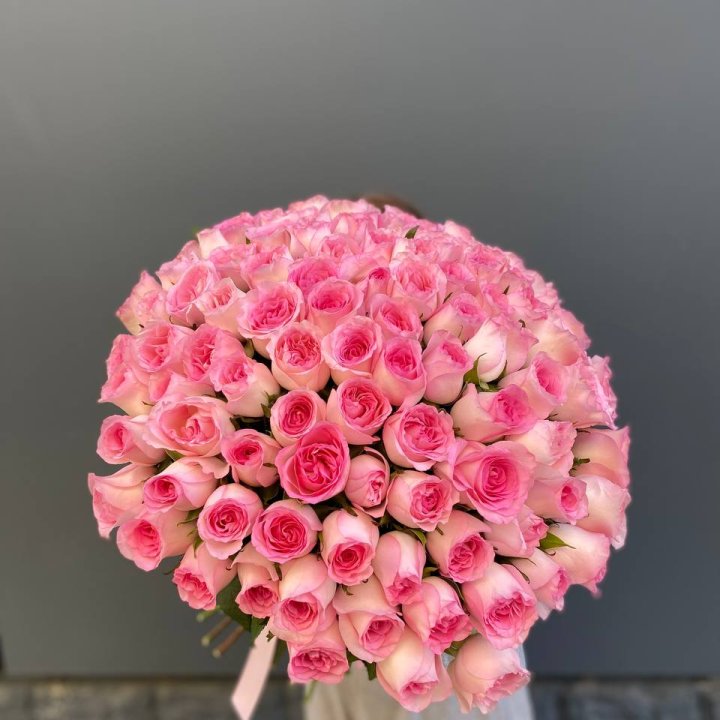 101 розовая роза в Северодвинске