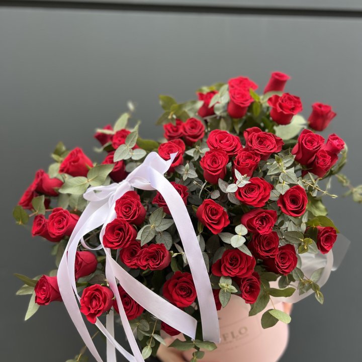 45 Красных роз в боксе "Сеньёрита" в Северодвинске