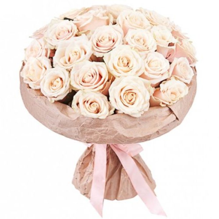 25 кремовых роз "Craft" в Северодвинске